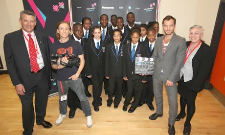 Jude Law goes back to school to launch film competition for pupils