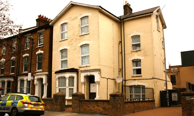 Police remain at the scene in Wilberforce Road