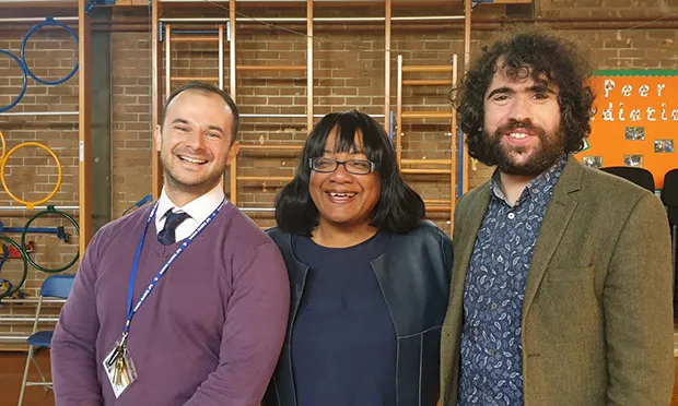 Diane Abbott drops in at Hackney primary school’s Democracy Day