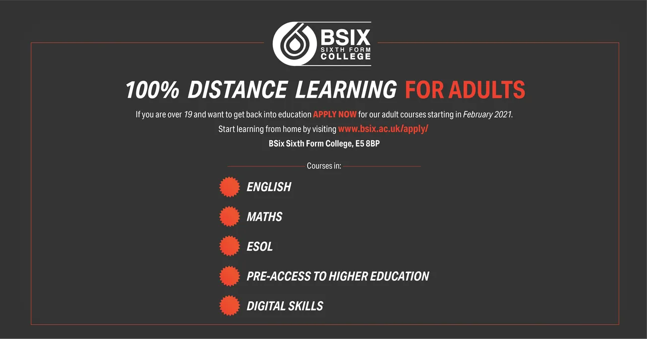100 per cent Distance Learning for Adults: BSix Sixth Form College