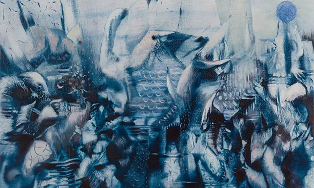 Blue is the theme of an absorbing online exhibition