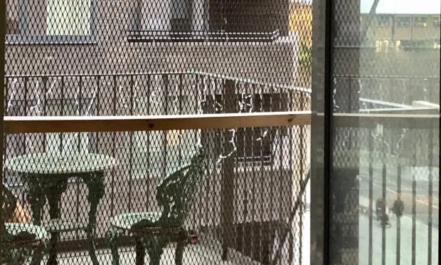 Bridport residents’ troubles continue as balconies fenced off with wire mesh