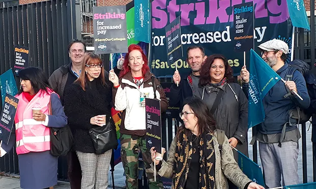 ‘Had enough’: BSix sixth form teachers come out on strike over pay and funding