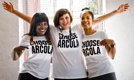 CHOOSE ARCOLA T-shirts by Katharine Hamnett. Photo: Simon Annand