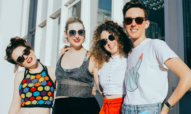 Dream Nails (l-r): Janey, Mimi, Lucy and Anya. Photograph: Deborah Ellis