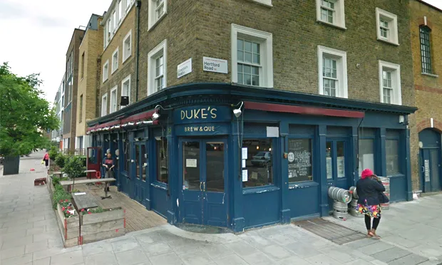 Permanently closed: Duke's Brew and Que. Photograph: Google Street View