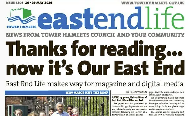 End of the line: East End Life ceased publication last year