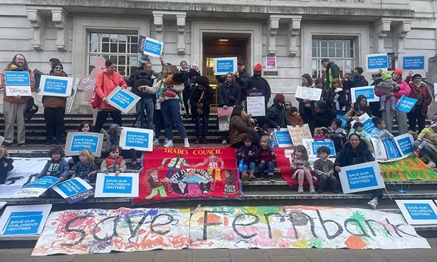 Campaigners contesting the closure of Fernbank children's centre