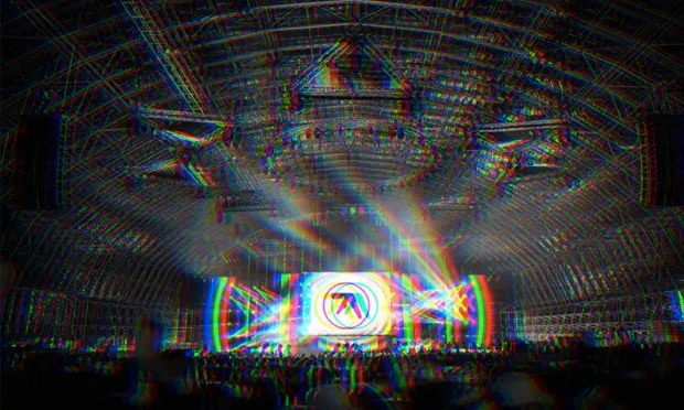 Drukq-induced: a mock up of what Aphex Twin at Field Day's The Barn will look like
