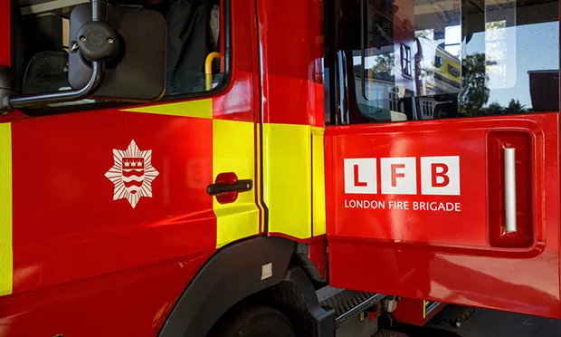 25 firefighters tackled a fire in a car park on Lea Bridge Road