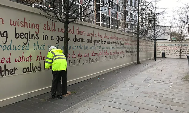 Pick your favourite opening line from a book for public artwork in Dalston