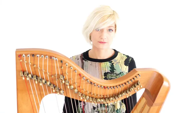 Harping on: Fraya Thomsen and her Celtic harp