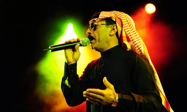 Syrian singer Omar Souleyman plays Oval Space next month. Photograph: Stuart Sevastos / Wikimedia Commons