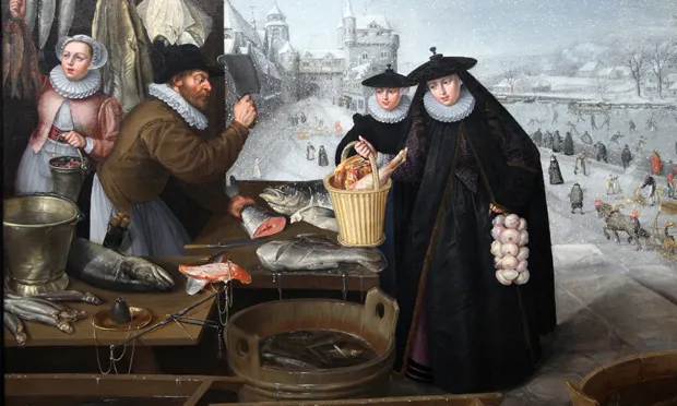 "Back then eating garlic had all the thrills of transgression and identifying with the Other': Lucas van Valckenborch's Winte