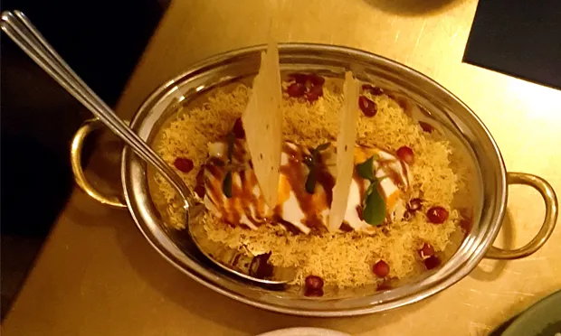 Saucy: the yam and paneer kofta chaat at Gul & Sepoy. Photographs: Andrew Barnes