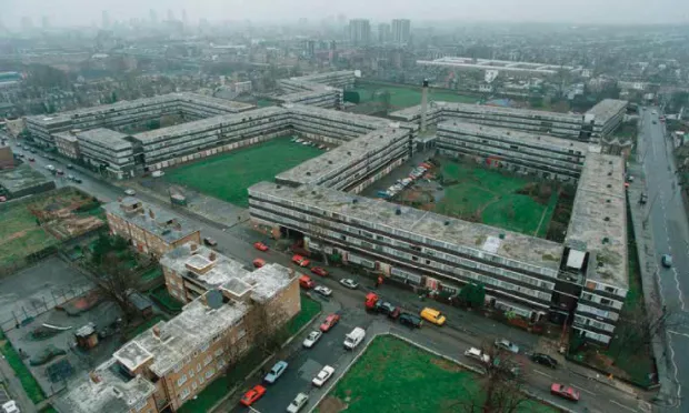 The Holly Grove estate, nicknamed The Snake, was demolished in 1998. Photograph: Levitt Bernstein