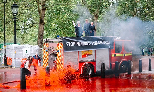 Extinction Rebellion activist acquitted over Treasury fire engine protest