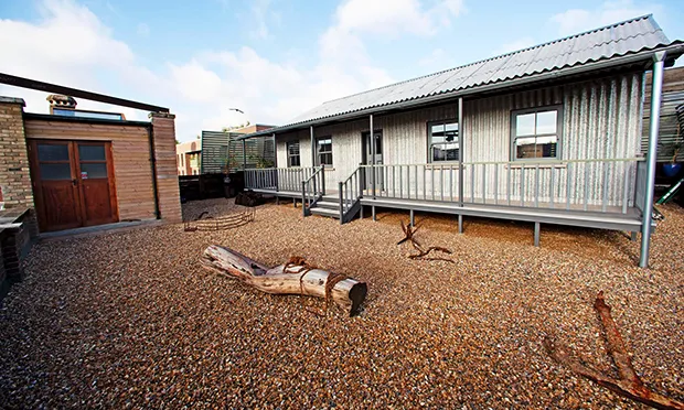 Beach house on the roof of Hoxton Studios