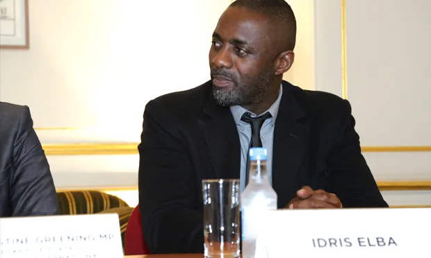 Local lad: actor Idris Alba at a recent Ebola conference. Photograph: Jessica Lea/DFID via Wikimedia Commons
