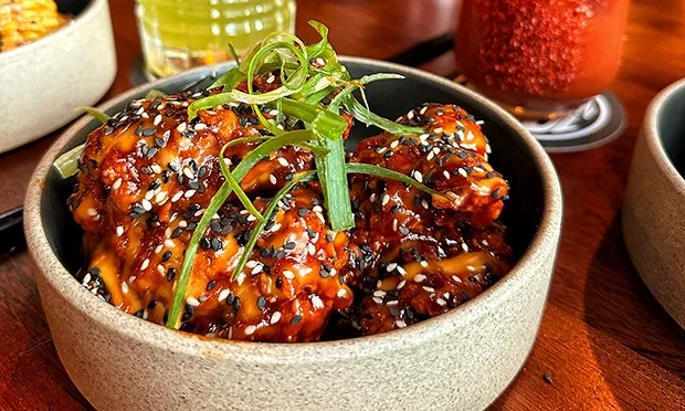 Mexican Seoul, Bow Wharf, food review: ‘A raucous and mucky dinner’