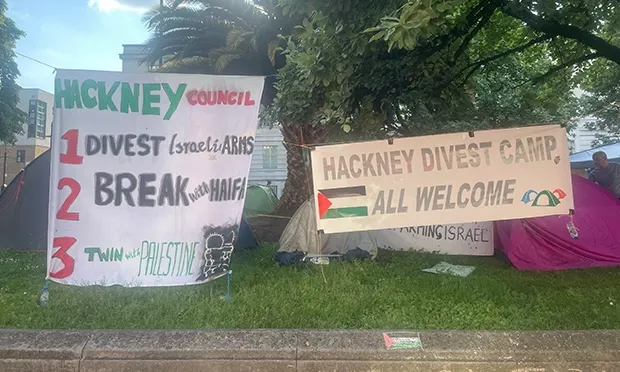Pro-Palestinian protesters camped outside Town Hall vow to stay ‘until council divests’