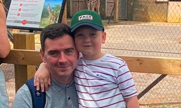 Hackney Dads founder John Murphy with his son