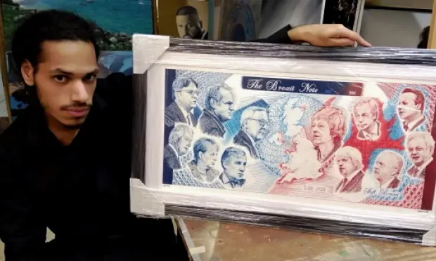 ‘History in the making’: Hackney artist’s Brexit gift ‘delightfully received’ by Prime Minister Theresa May