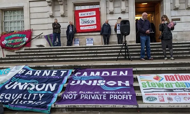 ‘Absolute disgrace’: Unions join together for protest against job cuts in Hackney’s libraries