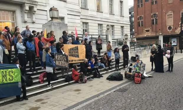 Protesters stage Town Hall takeover in solidarity demo for Marian Court residents