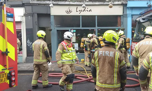 Lydia Café blaze: Chef escapes serious injury after deep fat fryer goes up in flames