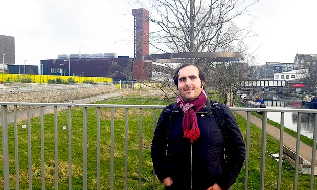 Quay to the city: Philippe Castaing of MakeShift. Photograph: Hackney Citizen.