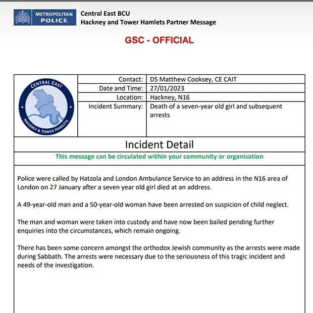 The Met sent a message to the community after the arrests