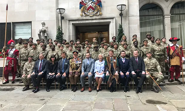 ‘Tremendous honour’: Hackney cadets parade for head of British army at iconic Grocers’ Hall