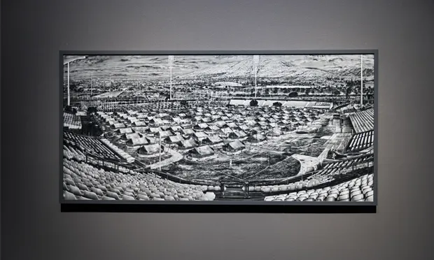 A scene from the Incoming installation. Photograph: Tristan Fewings / Getty images