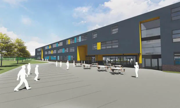 An artist's impression of the Barclay Secondary Free School. Image: Lion Education Trust