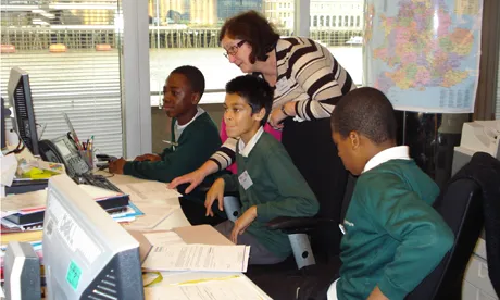 Hackney pupils take over government offices