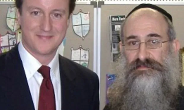 Harvey Odze with David Cameron (Photograph: @HarveyOdze/Twitter)