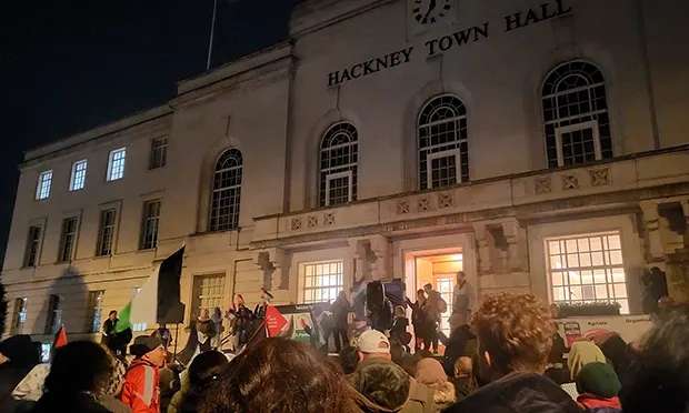 Hundreds gather for pro-Palestinian protests in Hackney