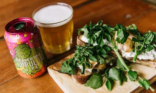 The Smoked Haddock toast, paired with Beavertown's Lupuloid.