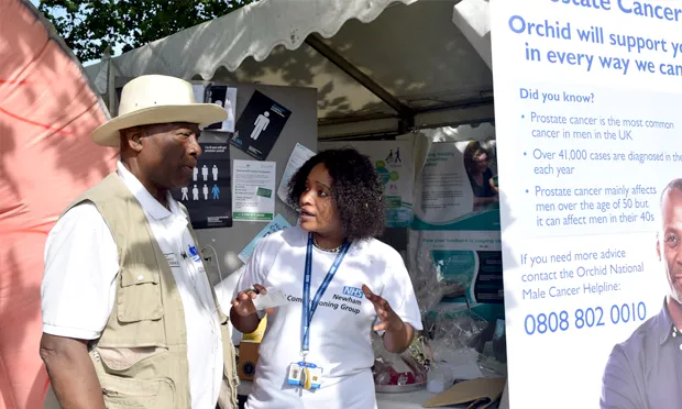 Having a ball: a recent Prostate Cancer Roadshow in Newham. Photograph: Spink Health