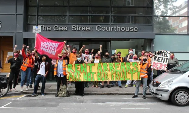 ‘Arrears are not our fault’: Hackney renters picket courthouse to demand cancellation of Covid-related debt