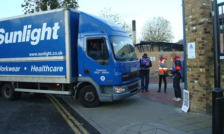 Public sector strike Homerton Hospital picket