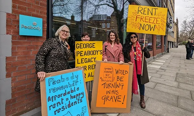 Peabody residents joined by Hackney councillors to protest ‘huge’ rent hikes
