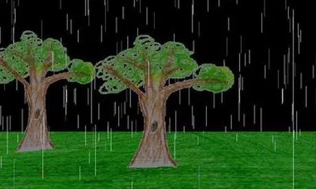 rain drawing