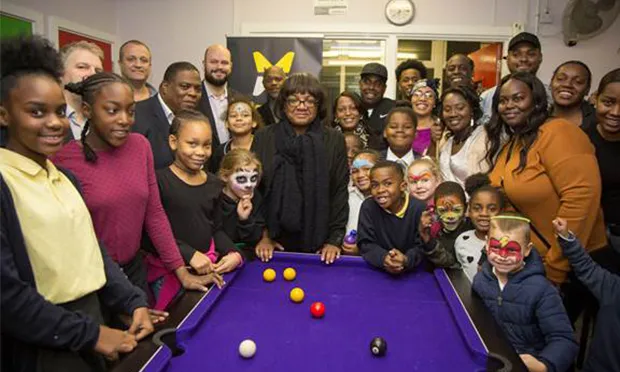 Diane Abbott and Mayor Glanville celebrating Raising Hackney. (Photograph: Jonathan Goldberg)