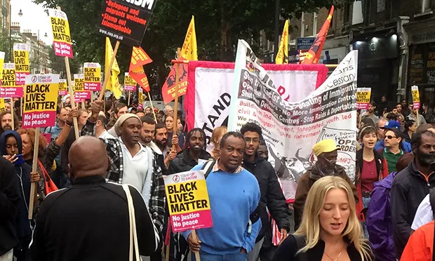 ‘No justice, no peace’: Angry protesters hold vigil for Rashan Charles who died after police chase