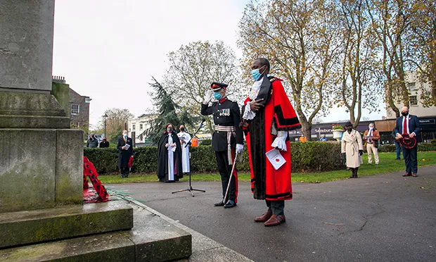 Hackney marks Remembrance Sunday with ‘small but moving’ outdoor service