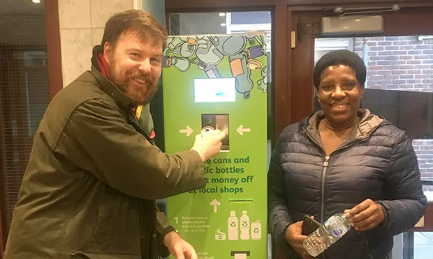 UK first as Town Hall trials ‘reverse vending machine’ on Hoxton estate