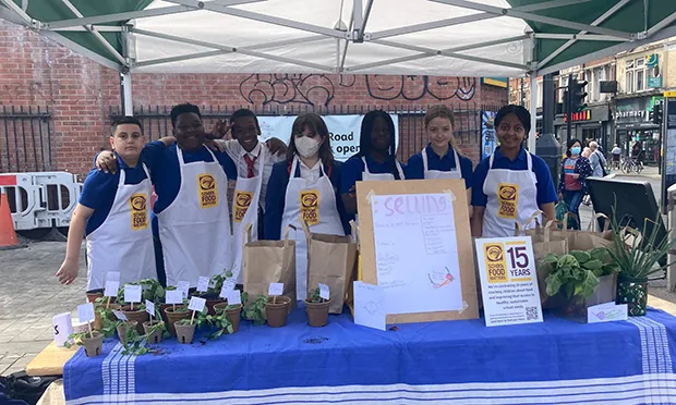 ‘It’s like I’m on The Apprentice’: Hackney students sell school-grown produce at Ridley Road Market for charity initiative