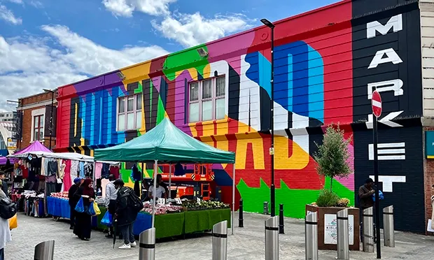 ‘Masterpiece’: Praise for bold new mural that celebrates joy and diversity of Ridley Road